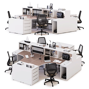 LAS LOGIC: Efficient Office Workspace Solution 3D model image 1 