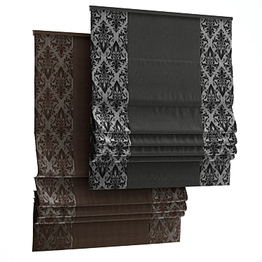 Elegant Roman curtain 68 3D model image 1 