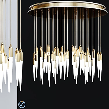 Ethereal Glow: Icicle Ellipse Lighting 3D model image 1 