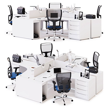 LAS LOGIC: Ultimate Office Workspace 3D model image 1 