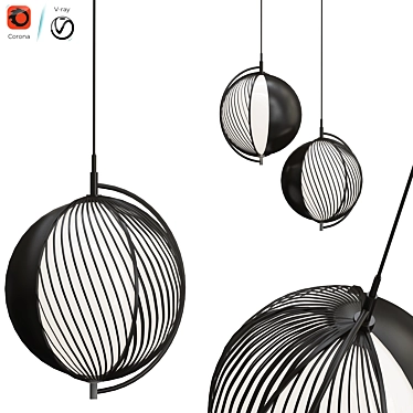 Mondo Pendant Lamp: Stylish, Modern Lighting 3D model image 1 