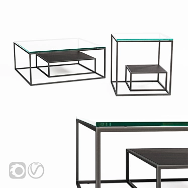 Title: Elegant Eichholtz Durand Accent Tables 3D model image 1 
