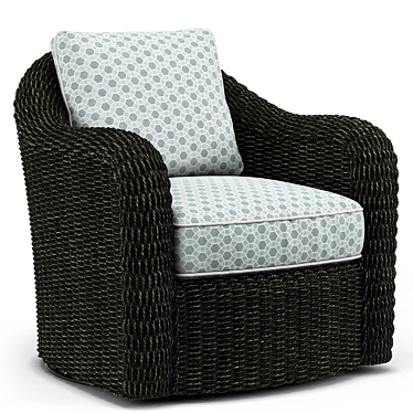Lexington Seabury Swivel Chair: Modern Comfort for Any Space 3D model image 1 