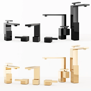 Sleek Elegance: Axor Edge Faucets 3D model image 1 