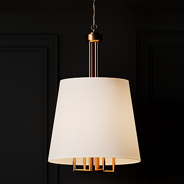 Elegant Ophelia Pendant Light 3D model image 1 