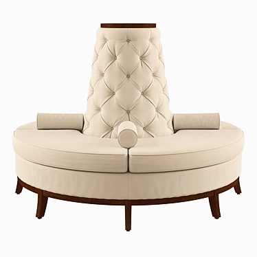 Luxurious Rondo Sofa: Elegant Design & High-Quality Materials 3D model image 1 