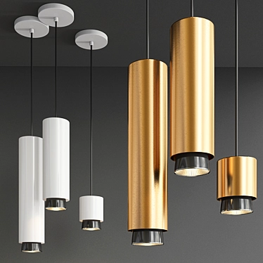 Modern Elegance: Fabbian Claque Pendant 3D model image 1 