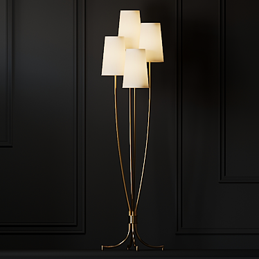 Sleek Lottie Floor Lamp 3D model image 1 