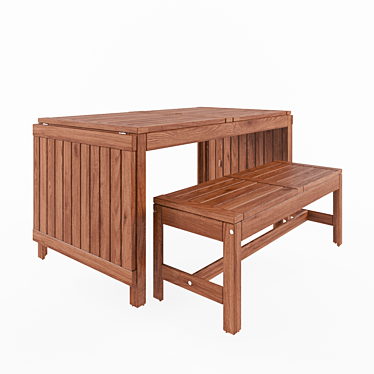 Versatile Outdoor Furniture Set: IKEA Applaro KLASEN 3D model image 1 