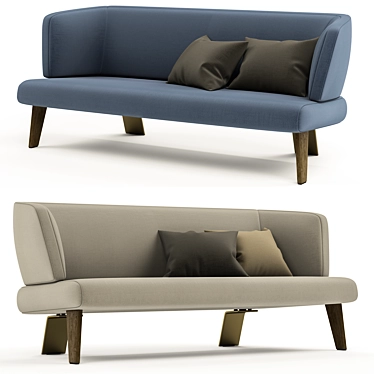Elegant Minotti Creed Sofa 3D model image 1 