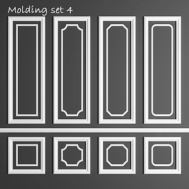 3D Max Molding Files: Vray, Corona, OBJ 3D model image 1 