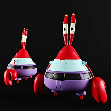 Krabs: Owner of Krusty Krab 3D model image 1 