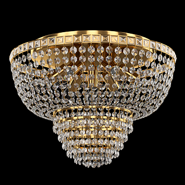 Elegant Crystal Chandelier: Patricia 3D model image 1 