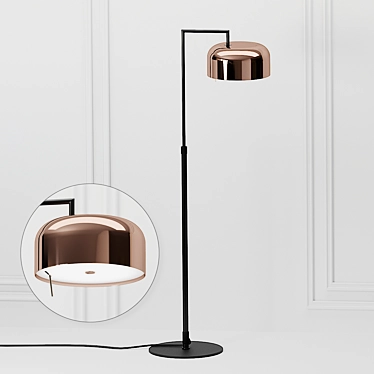 Lalu+ Floor Lamp: Sleek Elegance 3D model image 1 