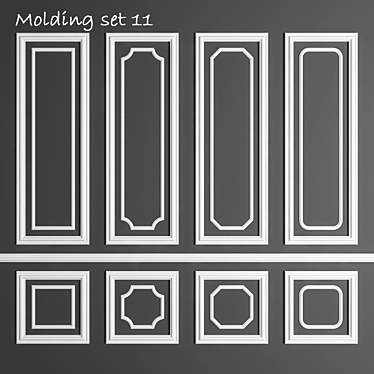 3DMax Molding: Vray, Corona, OBJ 3D model image 1 