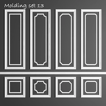 3Dmax Molding Files: Vray, Corona, OBJ 3D model image 1 