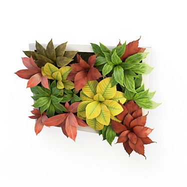Autumnal Vegetal 3D Wall Frame 3D model image 1 