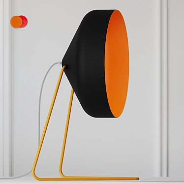 Cyrcus F Lavagna and Cemento Floor Lamps 3D model image 1 