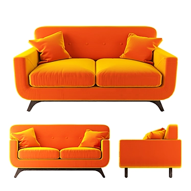 Modern Falkirk Sofa - Stylish and Comfortable 3D model image 1 