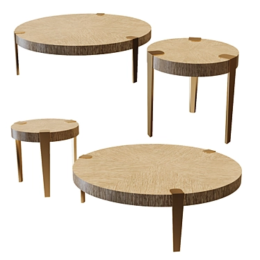 Elegant Oxnard Coffee Table 3D model image 1 