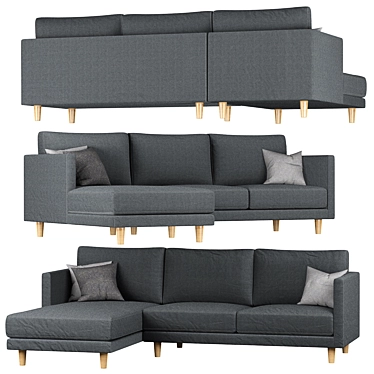 Halley Conner Lounge Sofa - Sleek & Stylish Comfort 3D model image 1 