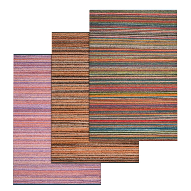 Luxury Carpet Set - High-Quality Textures, Multiple Variants 3D model image 1 