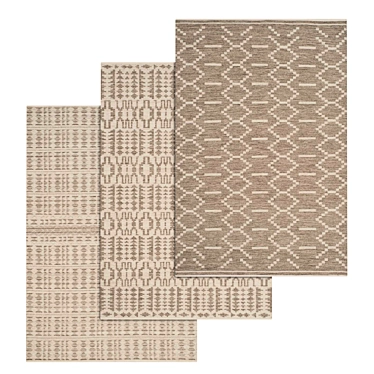 Premium Carpet Set: High-Quality Textures for Close and Distant Shots 3D model image 1 