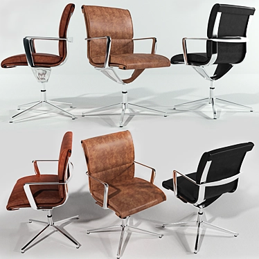 ErgoLux Executive Office Chair 3D model image 1 