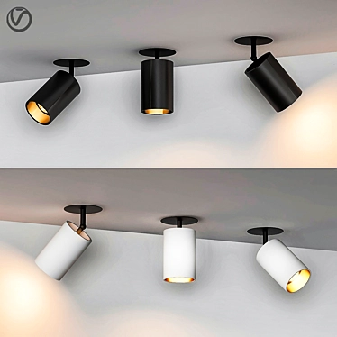Elegant Ceiling Lamps 3D model image 1 