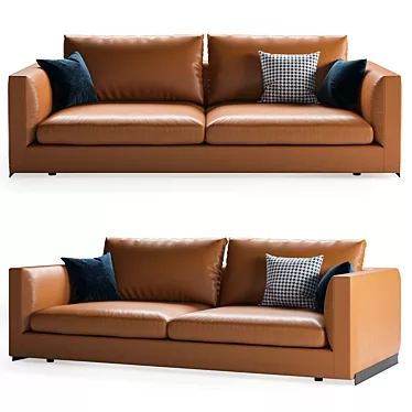 Elegant Arflex Rendez-Vous Sofa 3D model image 1 
