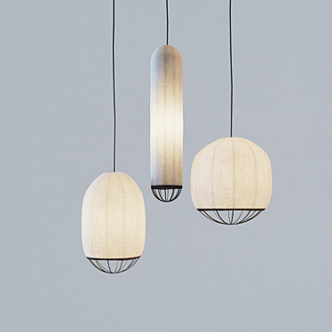 Oceanic Glow Pendant Light 3D model image 1 