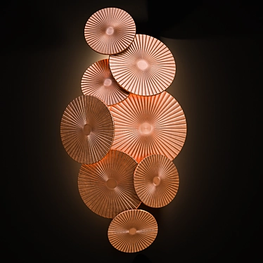 Sleek Nova Wall Light 3D model image 1 