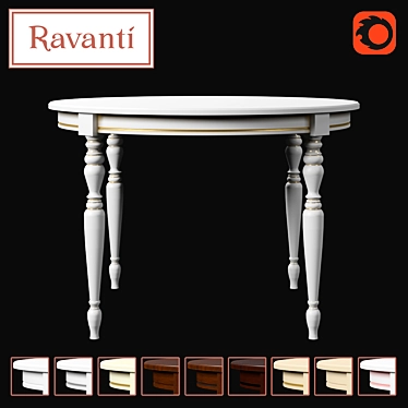 Title: Ravanti OM Dining Table - No. 19/5 3D model image 1 