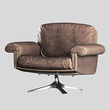 Swiss-made DS 31 Lounge Chair 3D model image 1 