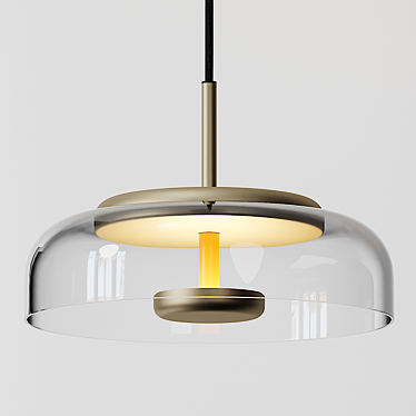 Nordic Glass Pendant Light 3D model image 1 