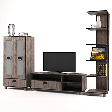 Essen Bob Pine Modular Lounge Set 3D model image 1 