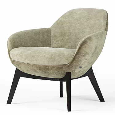 Sophisticated Ghirla Armchairs: Designed for Your Comfort 3D model image 1 