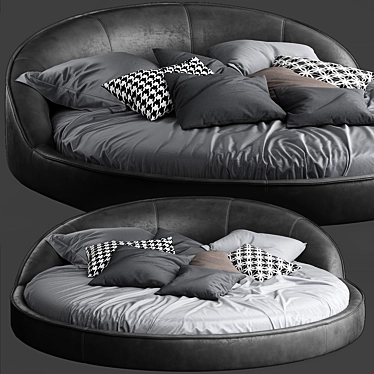 Gamma Jazz Bed: The Ultimate Sleep Experience 3D model image 1 