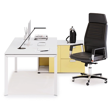 Efficient Office Workspace Solution 3D model image 1 