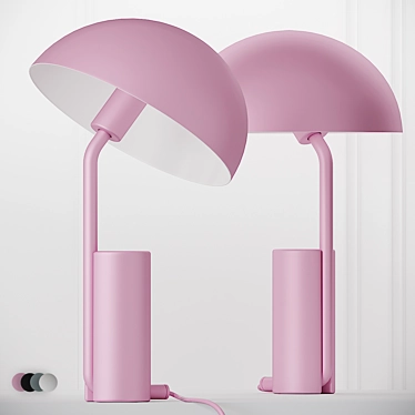 Elegant Cap Table Lamps by Normann Copenhagen 3D model image 1 