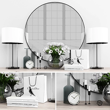 Elegant Decor Set 3D model image 1 