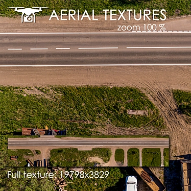 Aerial Road Textures 3D model image 1 