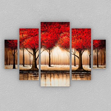 Wall Art Set: Versatile Digital Files 3D model image 1 