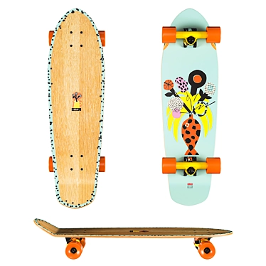 Big Blazer Skateboard 3D model image 1 