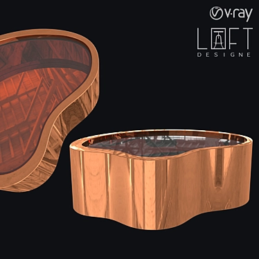 Stylish LoftDesign Coffee Table 3D model image 1 