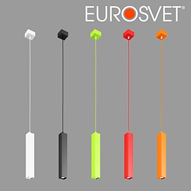 OM LED Pendant Lamp Eurosvet 50154/1 Cant - Sleek and Stylish Lighting Solution 3D model image 1 