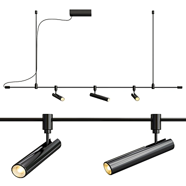 Elegant GRAMMI 02 Pendant: Stylish & Magnetic 3D model image 1 