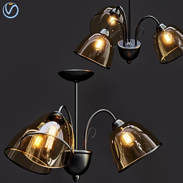 Radiant Glow Lustra Katia 3D model image 1 