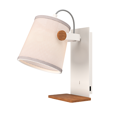 NORDICA2 Sconce: Modern Elegance & Energy Efficiency 3D model image 1 