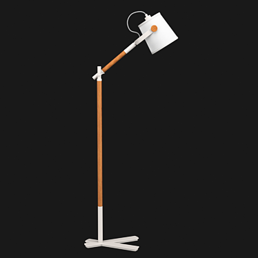 NORDICA Floor Lamp: Modern Elegance 3D model image 1 